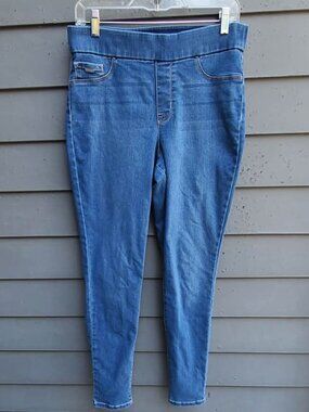 Nine West No Zip Stretchy Heidi Pull On Skinny Jeans size 10